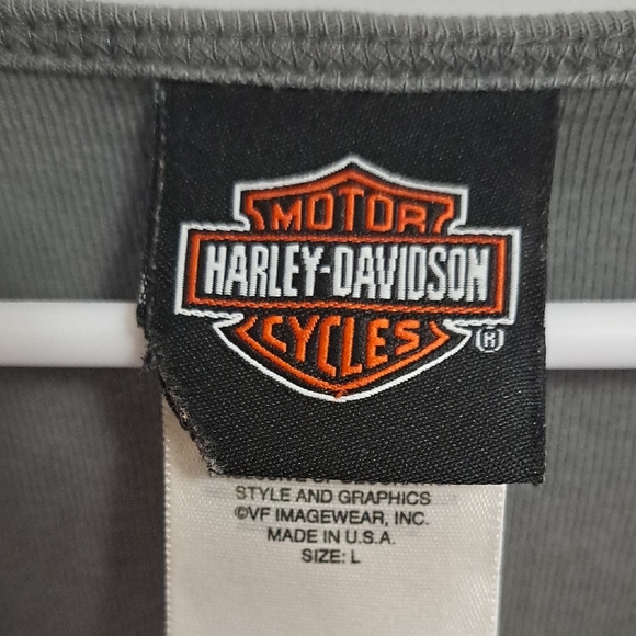 Harley-Davidson Gray Long Sleeve Top - Picture 2 of 5